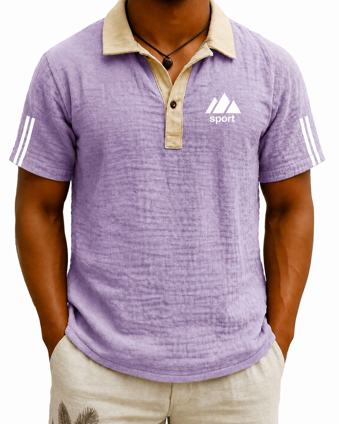 Letzter Tag: 70 % Rabatt! 🔥Herren Vintage Polohemd mit Kontrastkragen | Kurzarm Poloshirt aus atmungsaktivem Stretch-Material, Elegantes Revers für Business & Freizeit