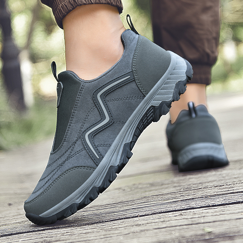 50 % RABATT!!!🛒 Orthopädische Outdoor-Schuhe für Herren, wasserdichte Wanderschuhe mit breiter Zehenbox, Fußgewölbeunterstützung und rutschfester Sohle