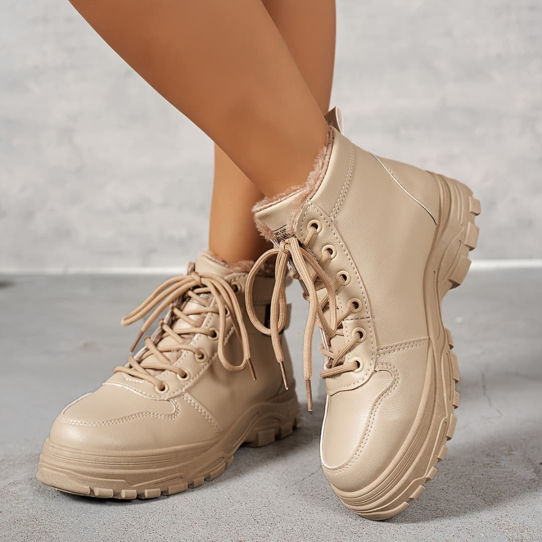 Arctic Elegance Damen-Winterstiefel, wasserdicht, rutschfest, mit Fellfutter
