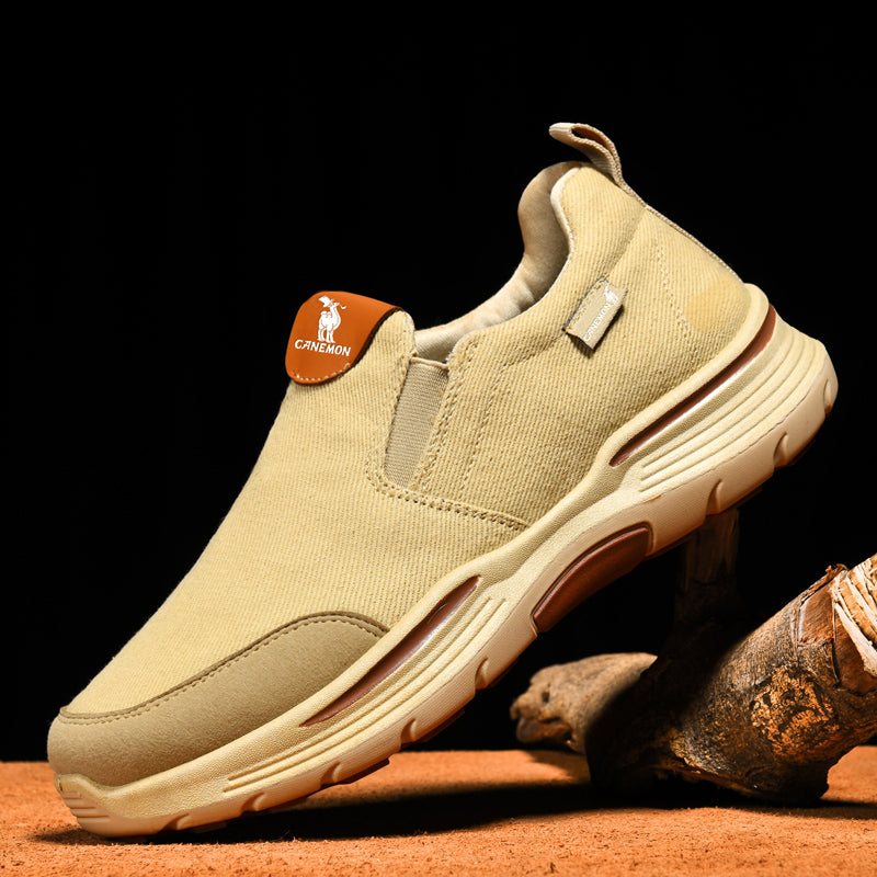 💥Superangebot 50% Rabatt💥 Orthopädische Herren-Slipper zum Gehen – Fußgewölbeunterstützung, ganztägiger Komfort und rutschfeste Gummisohle