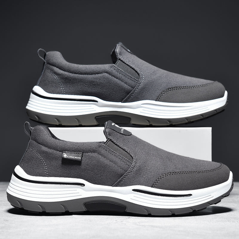 💥Superangebot 50% Rabatt💥 Orthopädische Herren-Slipper zum Gehen – Fußgewölbeunterstützung, ganztägiger Komfort und rutschfeste Gummisohle