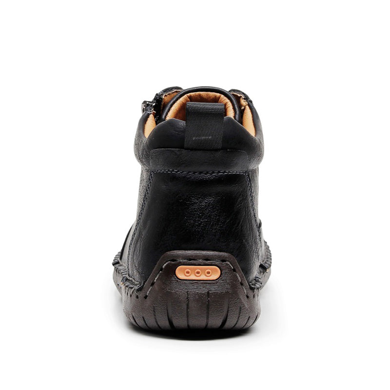 Vintage-Motorrad-Arbeitsstiefel für Herren – Handgefertigt, wasserdicht, rutschfest, strapazierfähige Outdoor-Schuhe