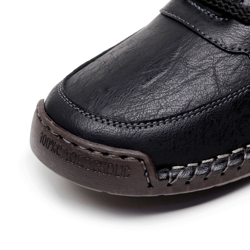 Vintage-Motorrad-Arbeitsstiefel für Herren – Handgefertigt, wasserdicht, rutschfest, strapazierfähige Outdoor-Schuhe