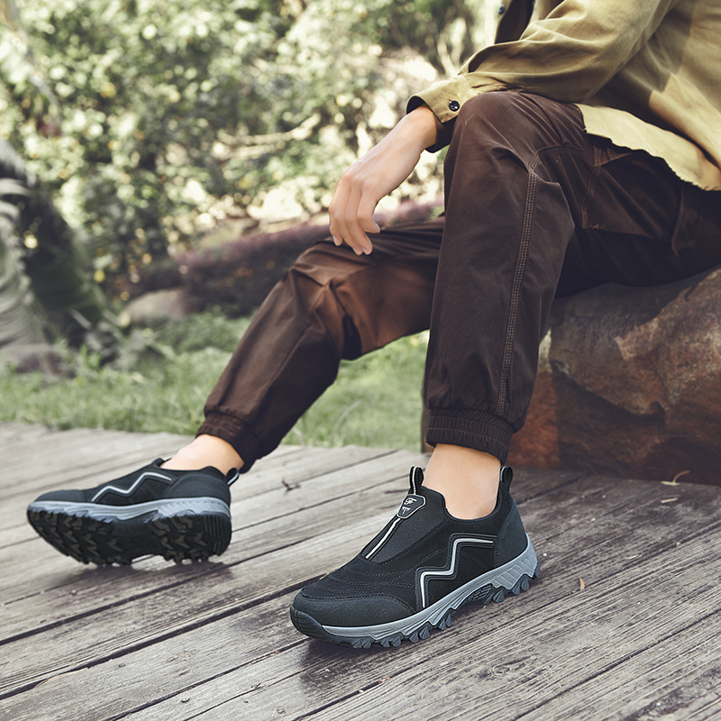 50 % RABATT!!!🛒 Orthopädische Outdoor-Schuhe für Herren, wasserdichte Wanderschuhe mit breiter Zehenbox, Fußgewölbeunterstützung und rutschfester Sohle