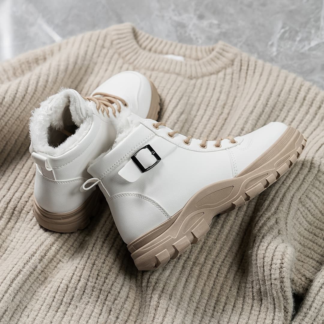 Arctic Elegance Damen-Winterstiefel, wasserdicht, rutschfest, mit Fellfutter