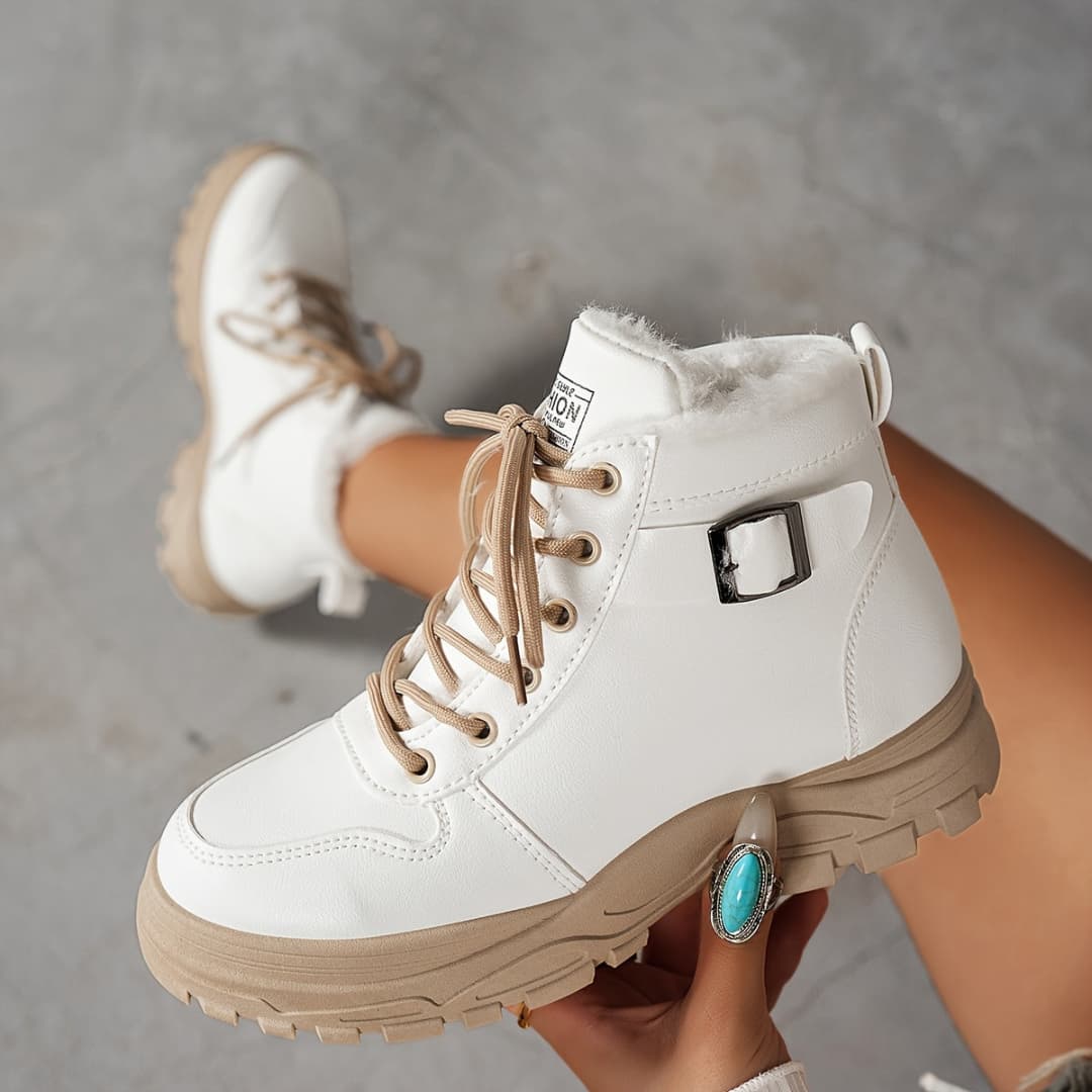 Arctic Elegance Damen-Winterstiefel, wasserdicht, rutschfest, mit Fellfutter