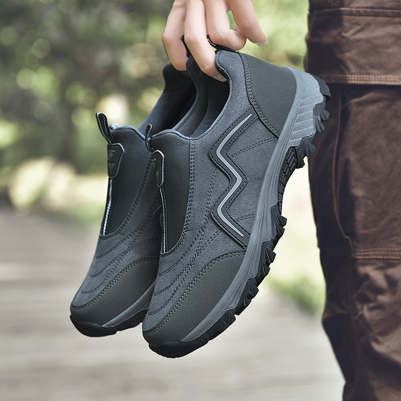 50 % RABATT!!!🛒 Orthopädische Outdoor-Schuhe für Herren, wasserdichte Wanderschuhe mit breiter Zehenbox, Fußgewölbeunterstützung und rutschfester Sohle