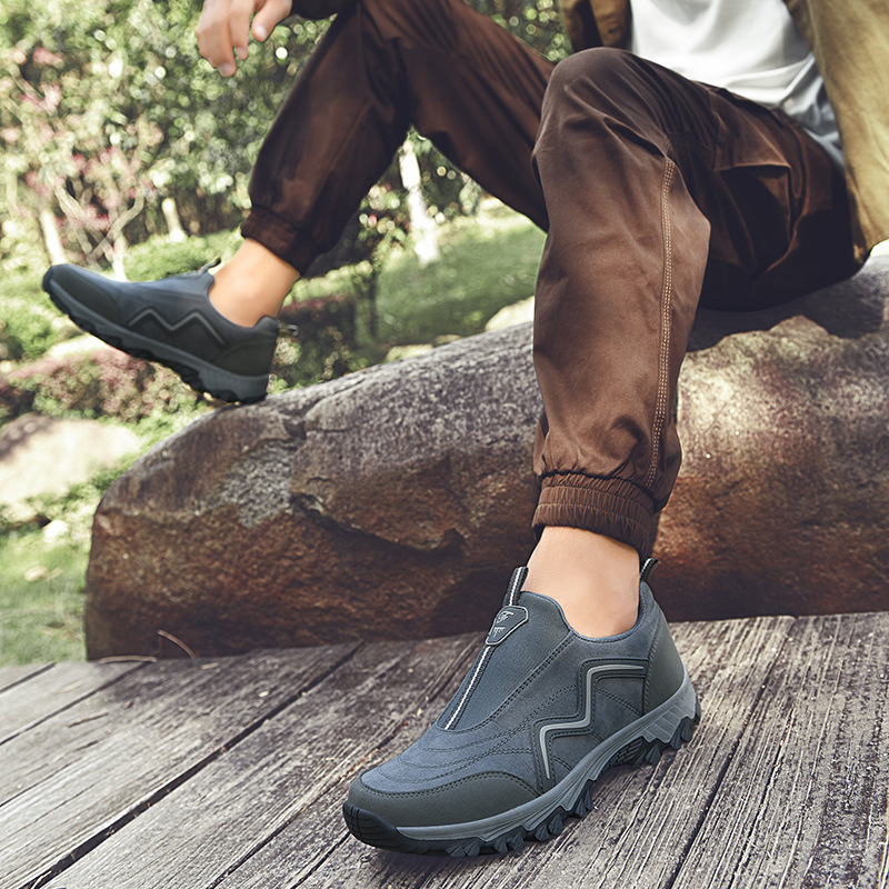 50 % RABATT!!!🛒 Orthopädische Outdoor-Schuhe für Herren, wasserdichte Wanderschuhe mit breiter Zehenbox, Fußgewölbeunterstützung und rutschfester Sohle