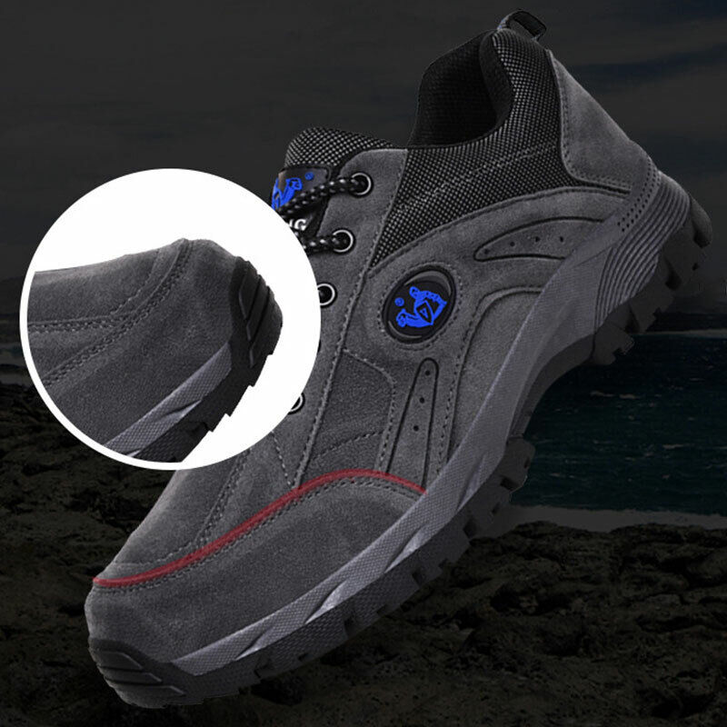 Bequeme, leichte, wasserdichte und rutschfeste orthopädische Wanderschuhe für Herren mit Fußgewölbeunterstützung