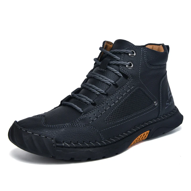 ⚡Letzter Tag: 70 % Rabatt!🛒 Bequeme, handgefertigte Herren-Lederstiefel – wasserdicht, mit Fußgewölbeunterstützung, druckentlastend, geräumige Zehenbox – ideal für Outdoor-Aktivitäten.