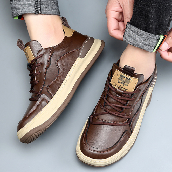 Brunetto Sneakers aus italienischem Leder