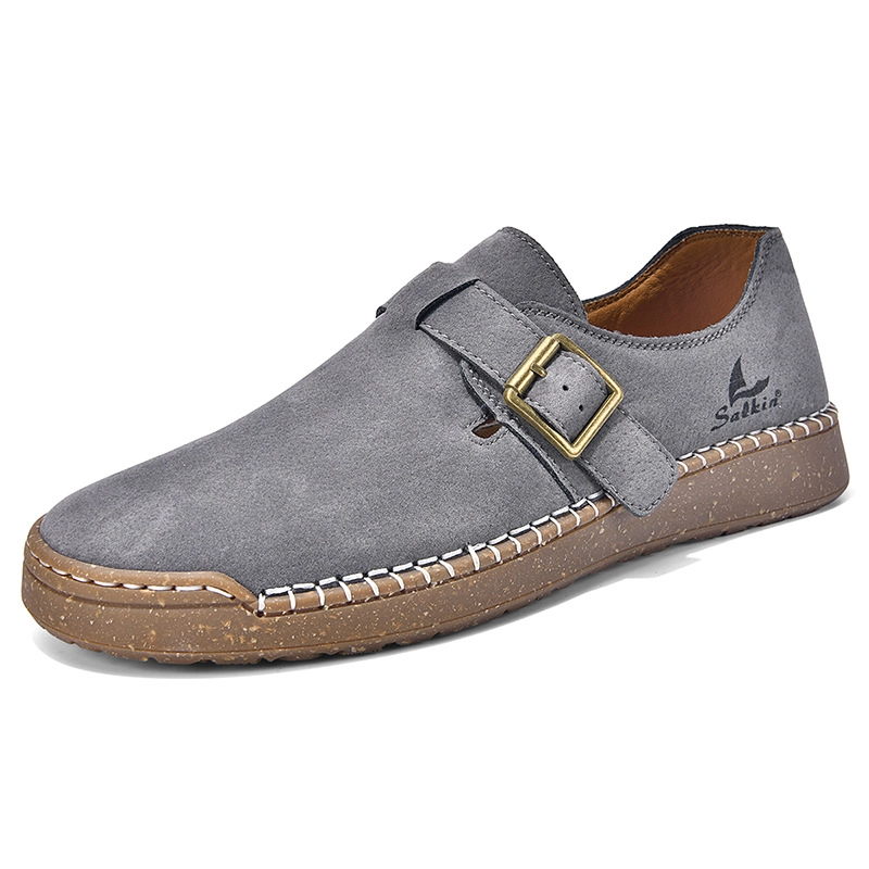 ⏰Letzter Tag – 60 % Rabatt🛒 Damen-Lederschuhe mit Schnallenriemen – Bequem zum Spazierengehen und für die Freizeit