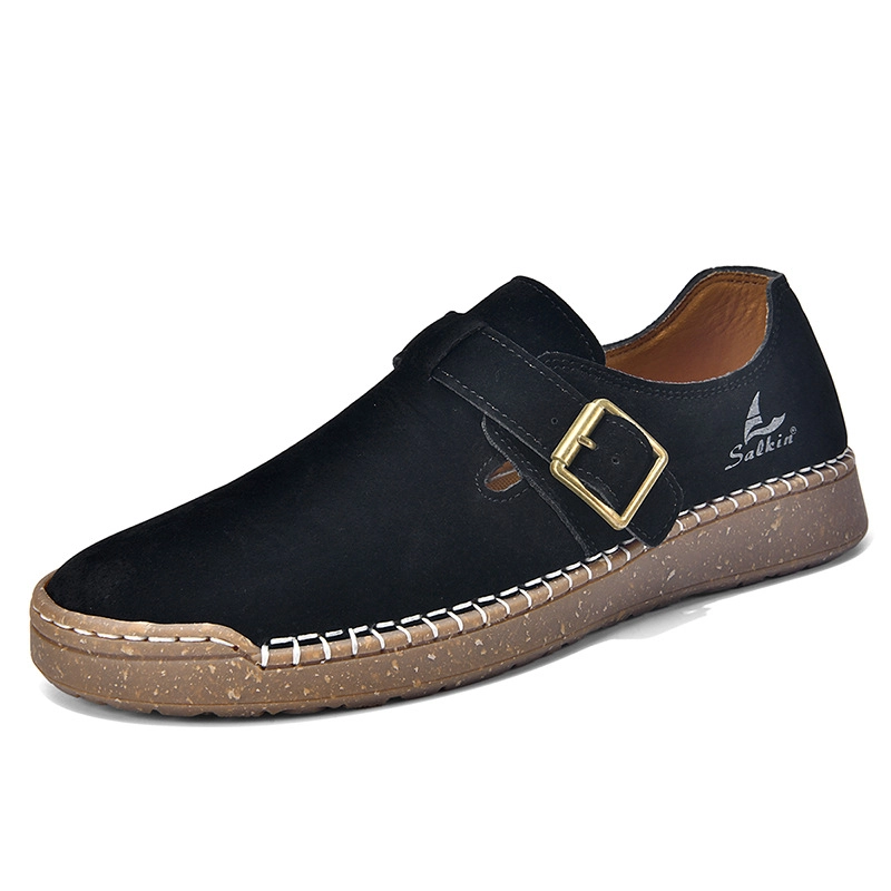 ⏰Letzter Tag – 60 % Rabatt🛒 Damen-Lederschuhe mit Schnallenriemen – Bequem zum Spazierengehen und für die Freizeit