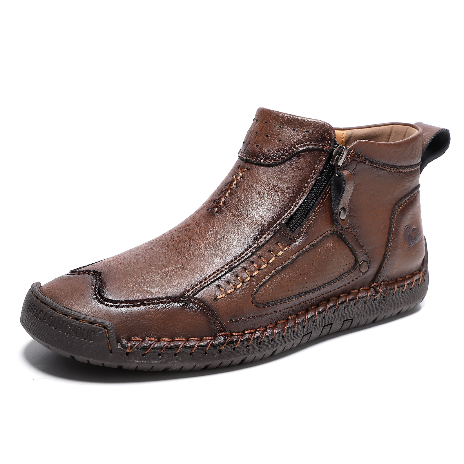🔥⏰ Nur für kurze Zeit! Atmungsaktive, handgenähte Herrenschuhe aus Leder mit Fußgewölbeunterstützung.