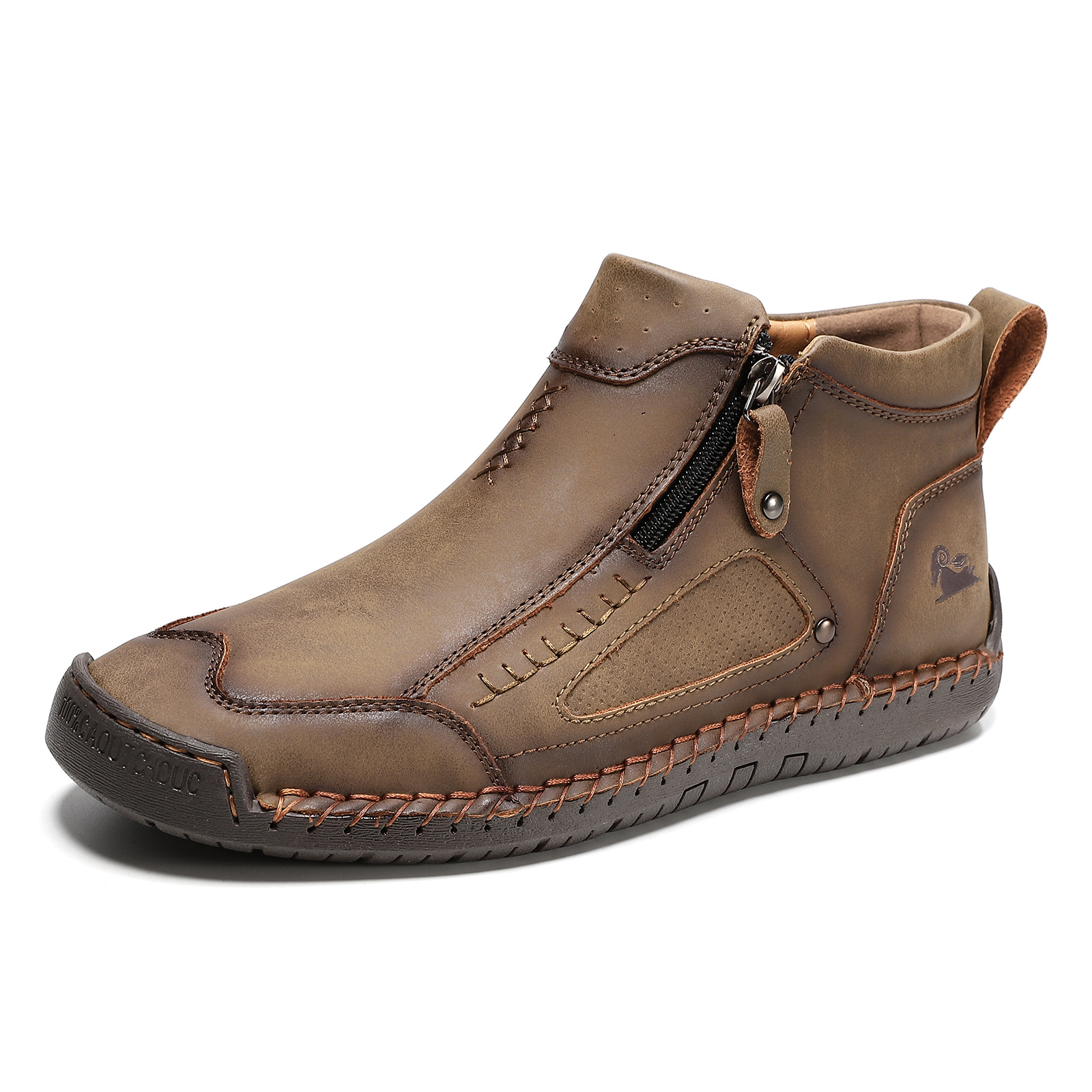 🔥⏰ Nur für kurze Zeit! Atmungsaktive, handgenähte Herrenschuhe aus Leder mit Fußgewölbeunterstützung.