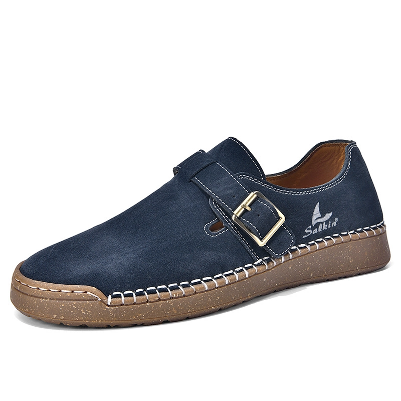 ⏰Letzter Tag – 60 % Rabatt🛒 Damen-Lederschuhe mit Schnallenriemen – Bequem zum Spazierengehen und für die Freizeit