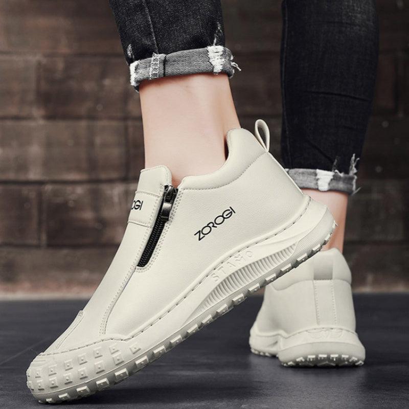 🐂 Intelligente Schuheinlagen mit künstlicher Intelligenz | Hochwertiges Leder + handgenäht: Ein Must-have für Herren 🔴 Tragbare orthopädische Schuhe
