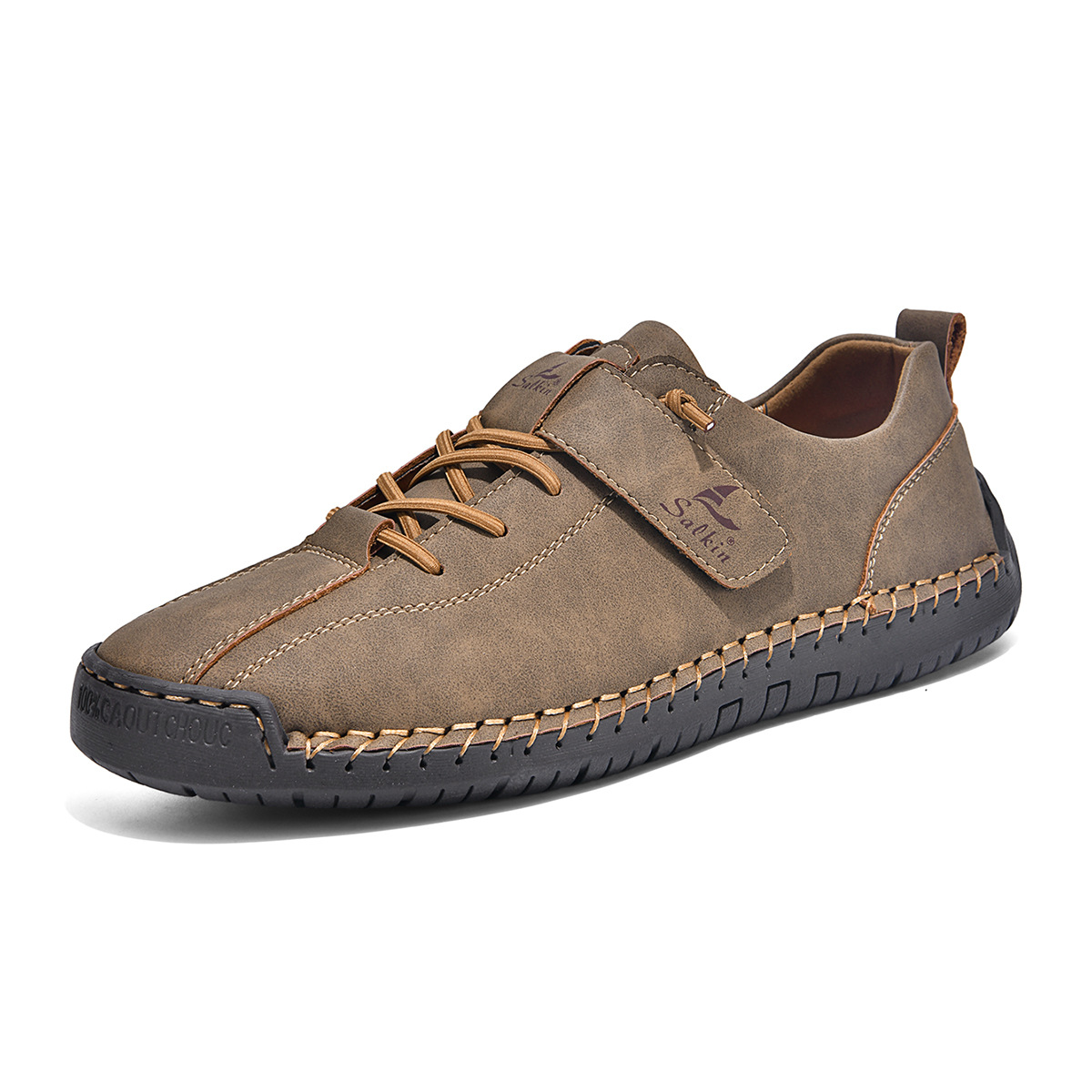 ⏰Letzter Tag: 50 % Rabatt!🔥 Handgefertigte Premium-Leder-Slipper für Herren – breite Zehenpartie, Fußgewölbeunterstützung, wasserdicht, rutschfest und druckentlastender Komfort.