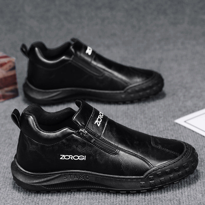 🐂 Intelligente Schuheinlagen mit künstlicher Intelligenz | Hochwertiges Leder + handgenäht: Ein Must-have für Herren 🔴 Tragbare orthopädische Schuhe