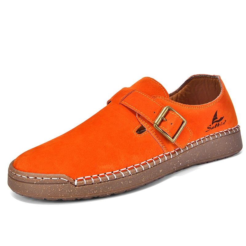 ⏰Letzter Tag – 60 % Rabatt🛒 Damen-Lederschuhe mit Schnallenriemen – Bequem zum Spazierengehen und für die Freizeit
