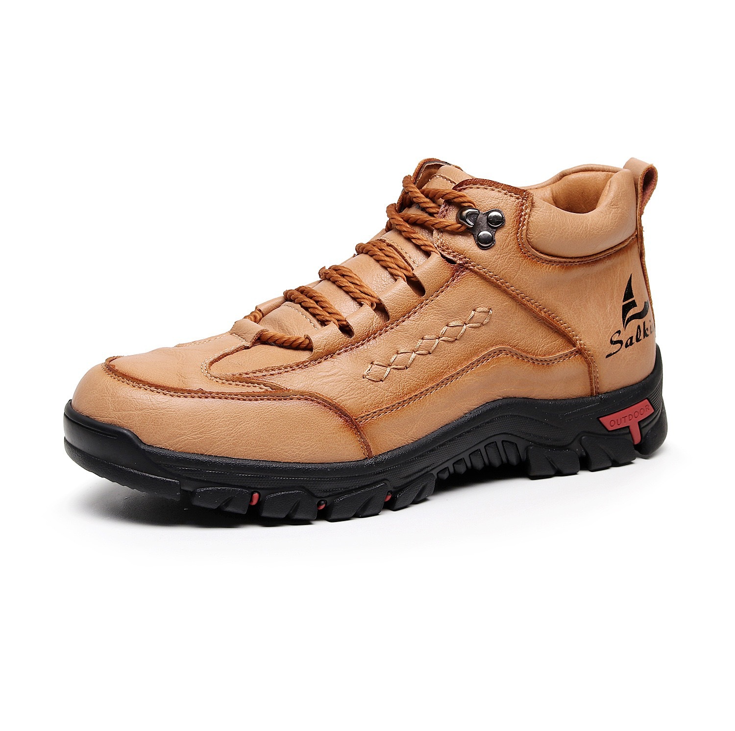 Heute 70 % Rabatt🔥 Lässige, rutschfeste und strapazierfähige High-Top-Loafer aus Leder mit Fußgewölbeunterstützung