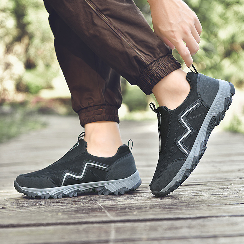 50 % RABATT!!!🛒 Orthopädische Outdoor-Schuhe für Herren, wasserdichte Wanderschuhe mit breiter Zehenbox, Fußgewölbeunterstützung und rutschfester Sohle