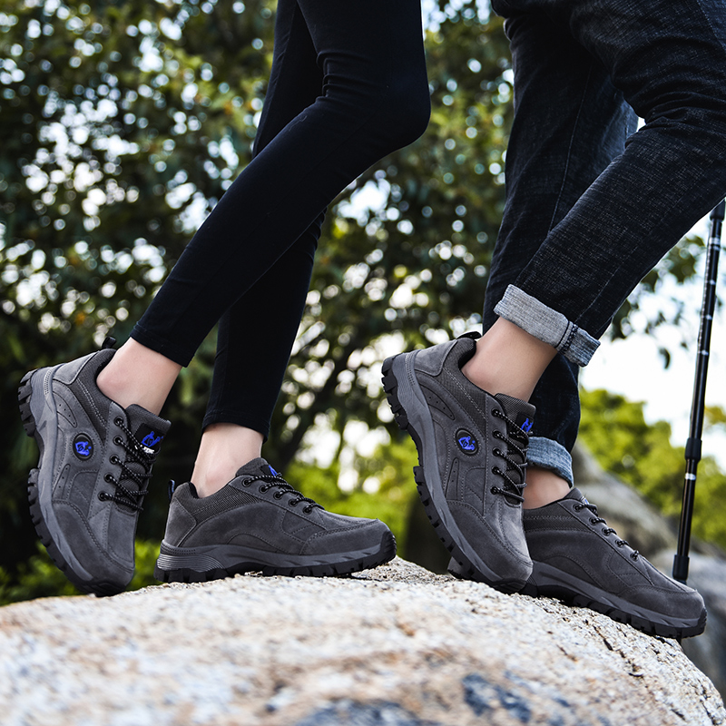 Bequeme, leichte, wasserdichte und rutschfeste orthopädische Wanderschuhe für Herren mit Fußgewölbeunterstützung
