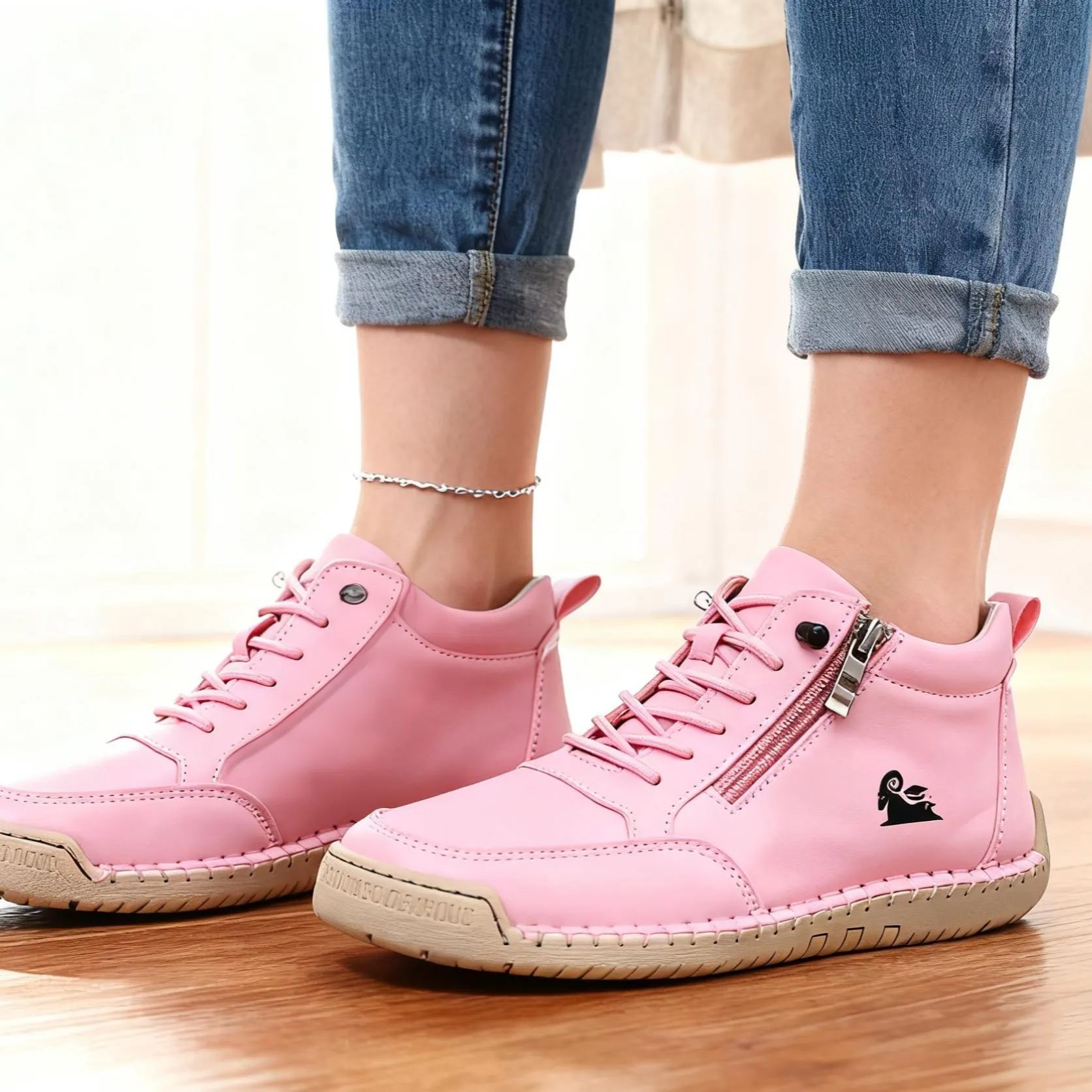 (🔥 50 % Rabatt – Nicht verpassen!) Ausgewählte Schuhe aus Kalbsleder – Orthopädische Schuhe – 👞 – Strapazierfähig, rutschfest und wasserdicht (Fußgewölbeunterstützung, Schmerzlinderung, Unisex)