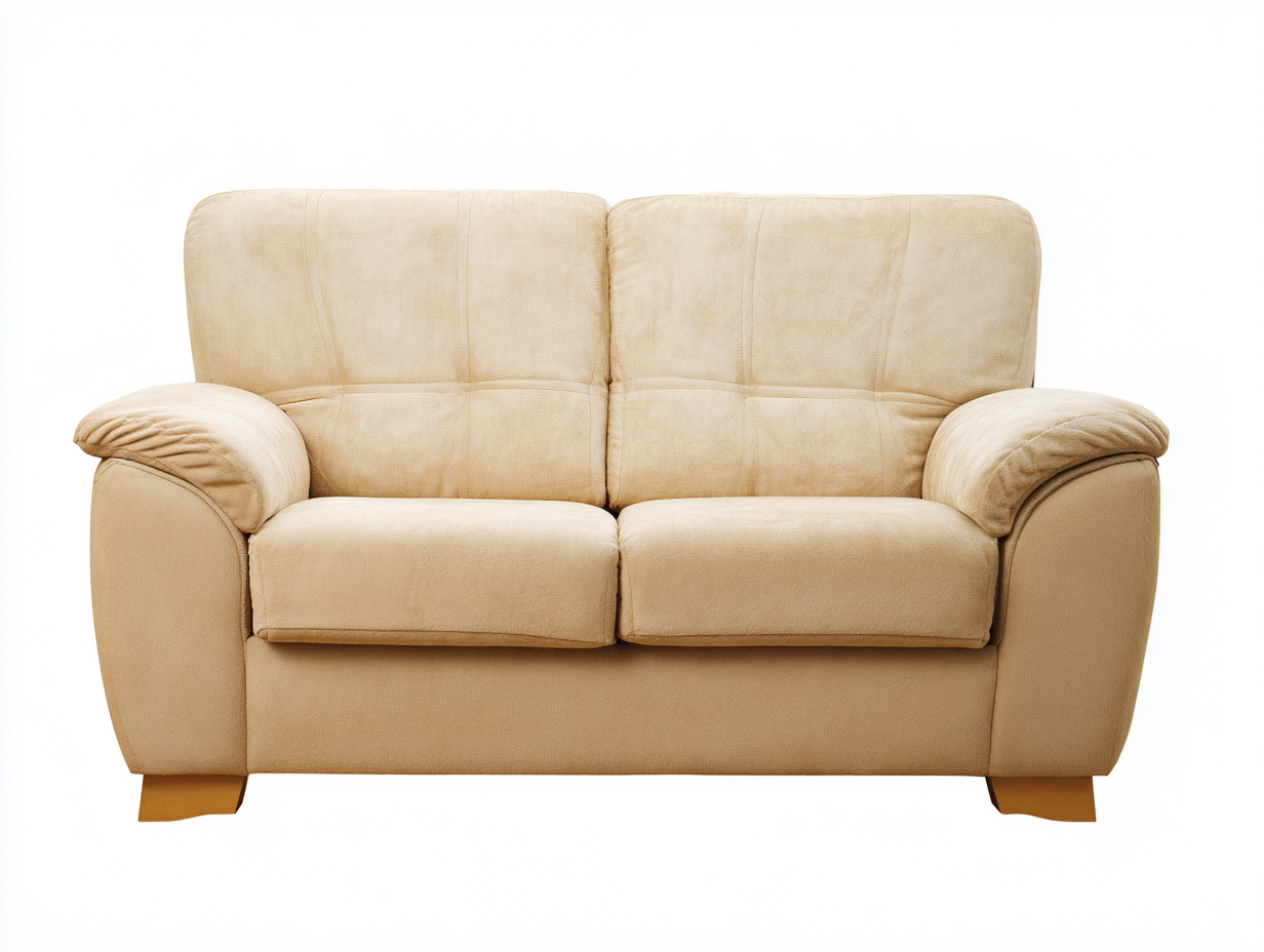 Loveseat fabric upholstered frame 70x38x36 (inches) - beige - comfortable seating for living room-Sereneix