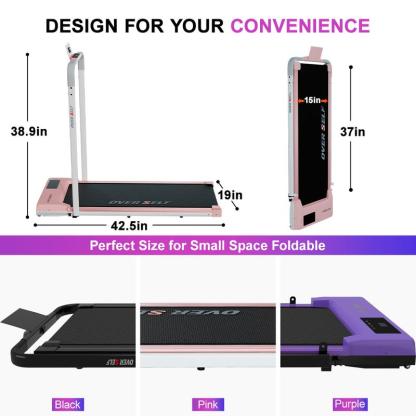 2-in-1 Walking pad treadmill with Remote Control, Low Noise, Portable folding Design treadmill for Home gym,  Indoor Exercise Equipment, workout machine,caminadora Black Friday Deals