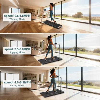 2-in-1 Walking pad treadmill with Remote Control, Low Noise, Portable folding Design treadmill for Home gym,  Indoor Exercise Equipment, workout machine,caminadora Black Friday Deals