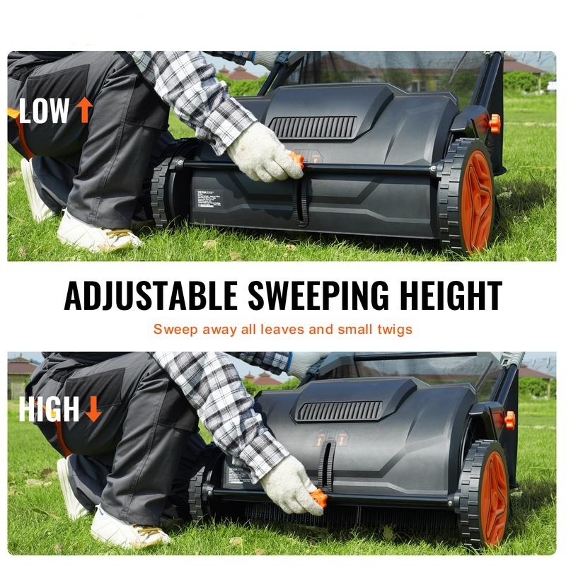 Manual Lawn Sweeper | Effortlessly Collect Grass Clippings & Leaves