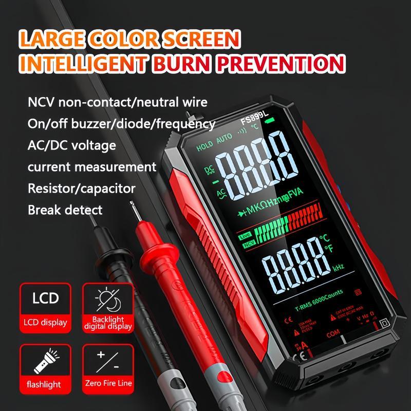 Fully Automatic True RMS (TRMS) 6000 Count Digital Voltmeter - A reliable voltage tester suitable for home, automotive, and industrial applications; a professional electrical tool.