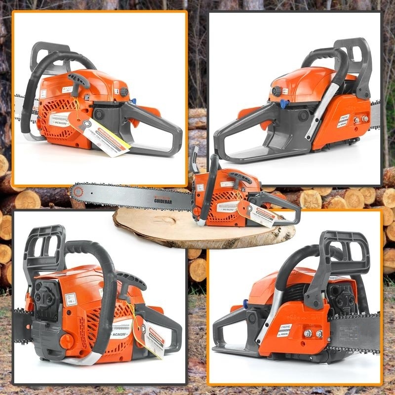 20 Inch Portable Gas-Powered Chainsaw, 62CC Power Chain Saws Gas Powered 2 Stroke Handed Petrol Gasoline Chain Saw for Cutting Wood Outdoor Garden