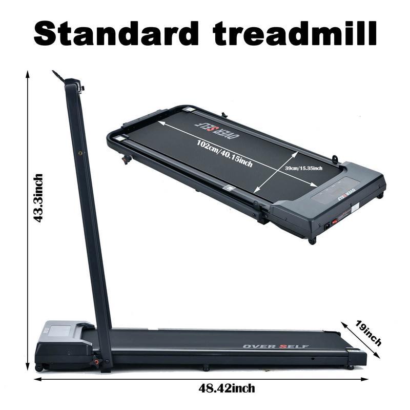 2-in-1 Walking pad treadmill with Remote Control, Low Noise, Portable folding Design treadmill for Home gym,  Indoor Exercise Equipment, workout machine,caminadora Black Friday Deals
