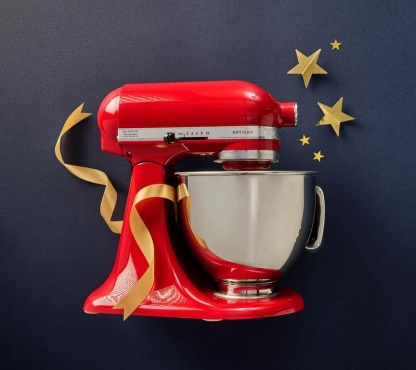 5-qt Artisan Stand Mixer w/ Pastry Beater and Flex Edge