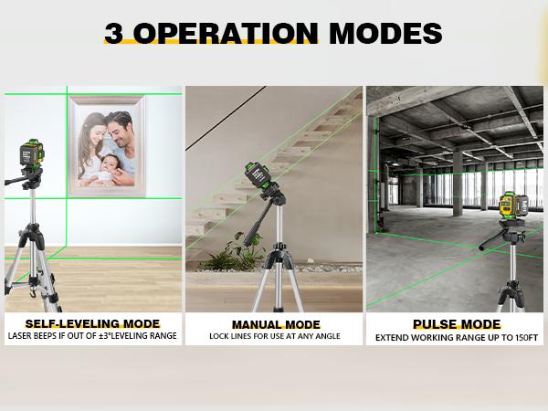 Alloyman Laser Level with Tripod, 4x360&deg; Self Leveling Laser Level, 16 Line-Green Line Laser 4D with 2Pcs Lithium Batteries for Picture Hanging, Tile, Home Renovation, Indoor Project, Great Gift Ideas for a Perfect Christmas and New Year