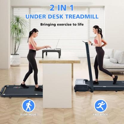 2-in-1 Walking pad treadmill with Remote Control, Low Noise, Portable folding Design treadmill for Home gym,  Indoor Exercise Equipment, workout machine,caminadora Black Friday Deals