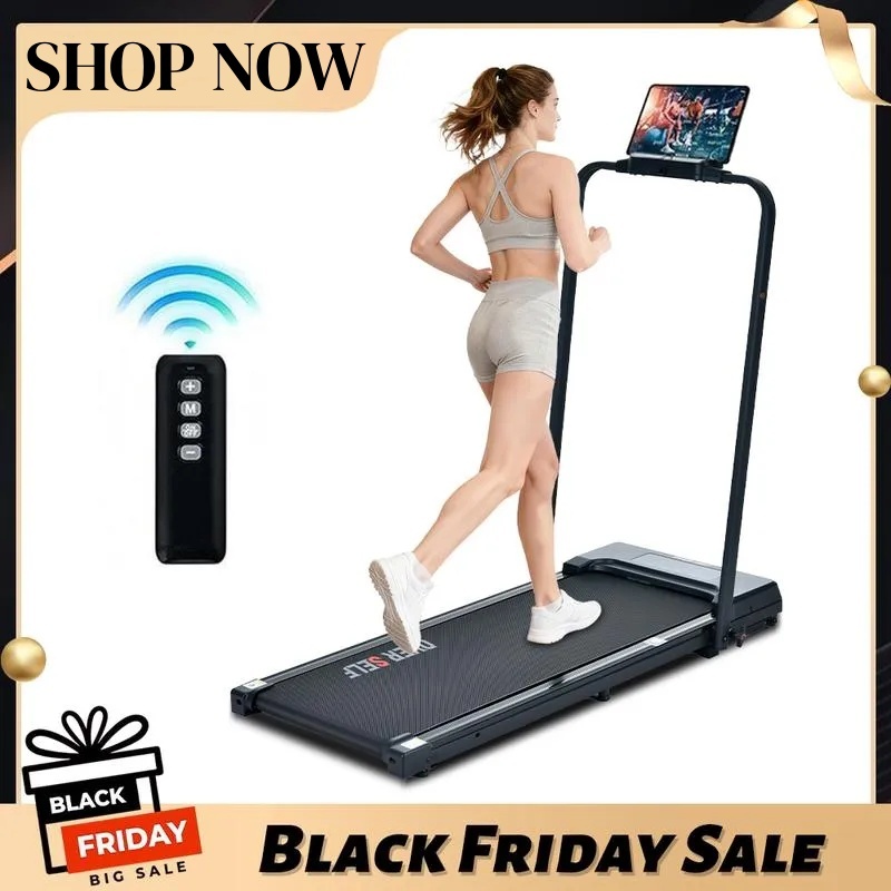 2-in-1 Walking pad treadmill with Remote Control, Low Noise, Portable folding Design treadmill for Home gym,  Indoor Exercise Equipment, workout machine,caminadora Black Friday Deals
