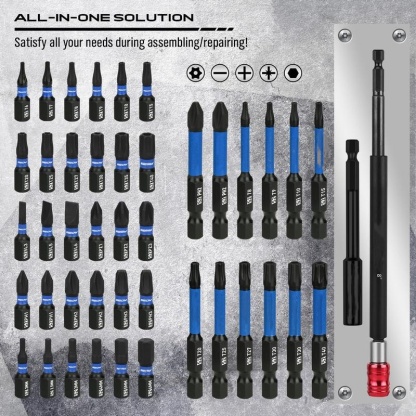 Magnetic Impact Nut Driver Set, 80pc or 41pc, Metric & SAE with Socket Adapters, Bit Holder, Wing Nut Driver, Universal Sockets, Quick Release Extension, Power Bits toolbox screwdriver set, Christmas gift