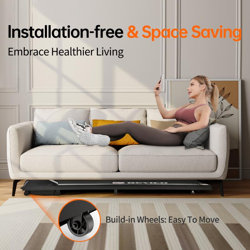 2-in-1 Walking pad treadmill with Remote Control, Low Noise, Portable folding Design treadmill for Home gym,  Indoor Exercise Equipment, workout machine,caminadora Black Friday Deals