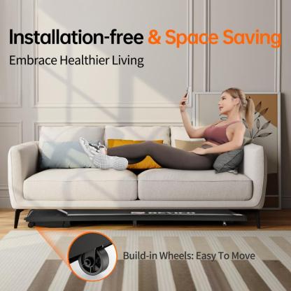 2-in-1 Walking pad treadmill with Remote Control, Low Noise, Portable folding Design treadmill for Home gym,  Indoor Exercise Equipment, workout machine,caminadora Black Friday Deals