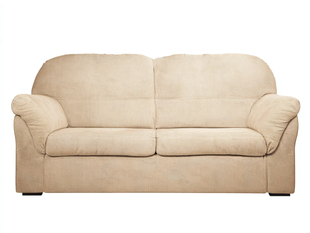 Canapé 2 places - Tissu - 188x94x88 cm - Beige - Style classique confortable-Airyuse