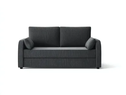 Canapé 2 places - Tissu - 176x88x83 cm - Gris foncé - Style contemporain-Airyuse