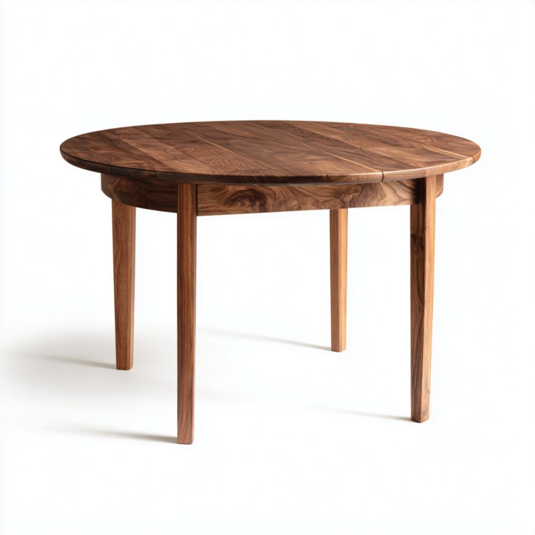 Table à manger ronde en bois massif-Rf Home Designer