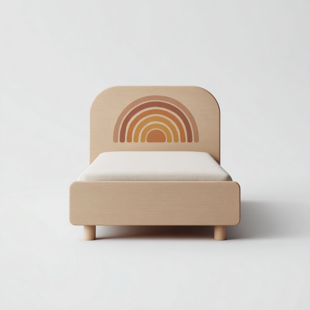 Lit enfant en bois naturel-Rf Home Designer