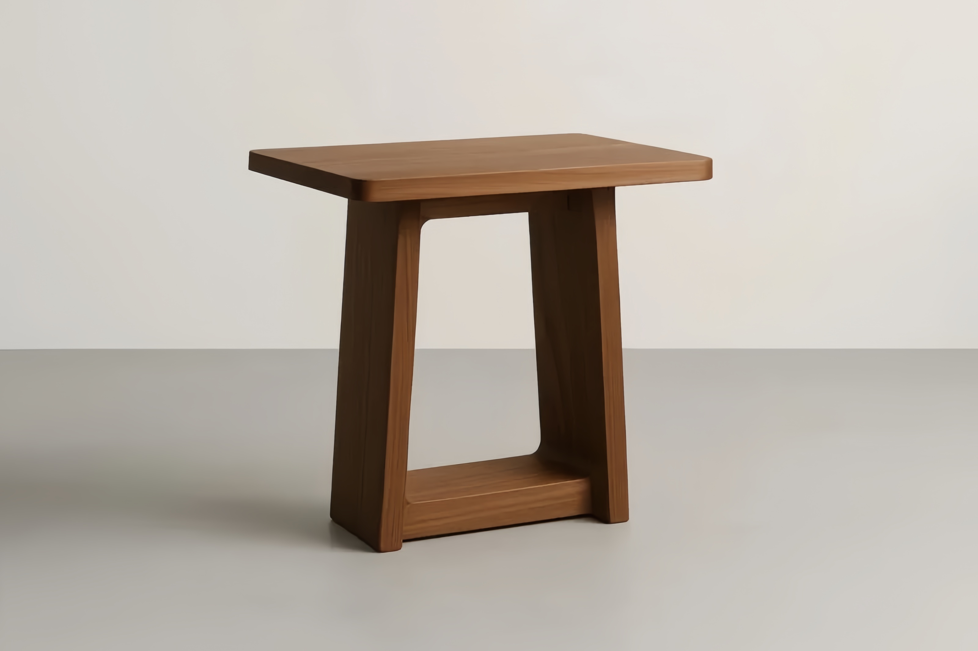 Tavolino Laterale in Legno Massello Marrone 45x30x50 cm(Lu×L×H)