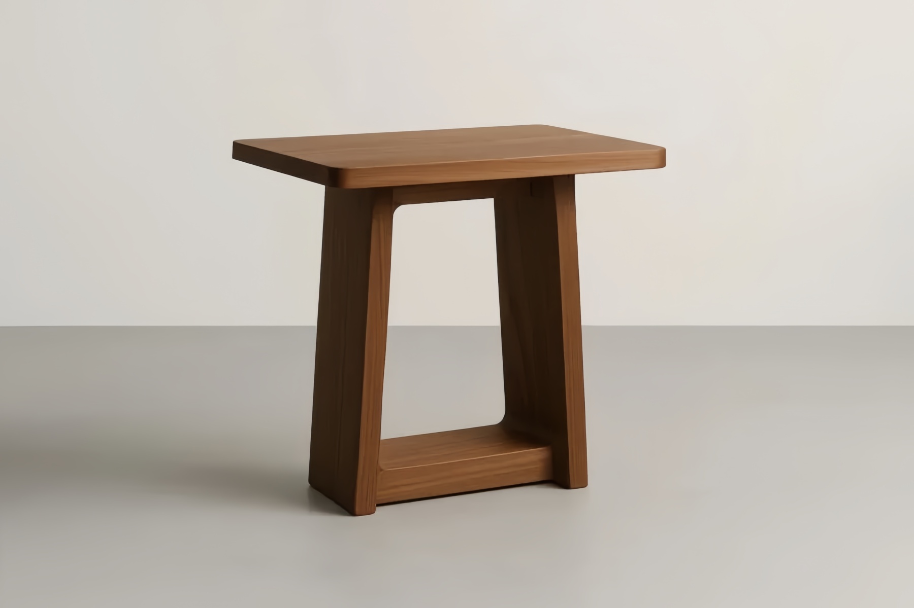 Tavolino Laterale in Legno Massello Marrone 45x30x50 cm(Lu×L×H)