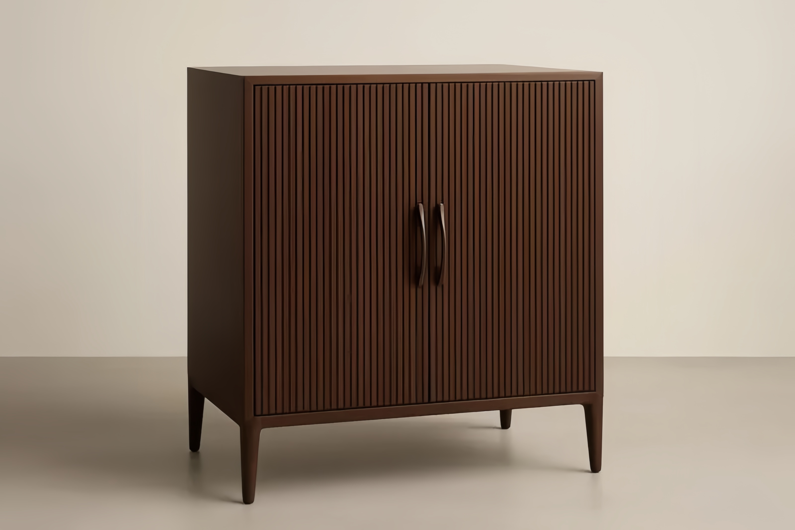 Mobile contenitore in Legno MDF con Ante a Battente in Marrone