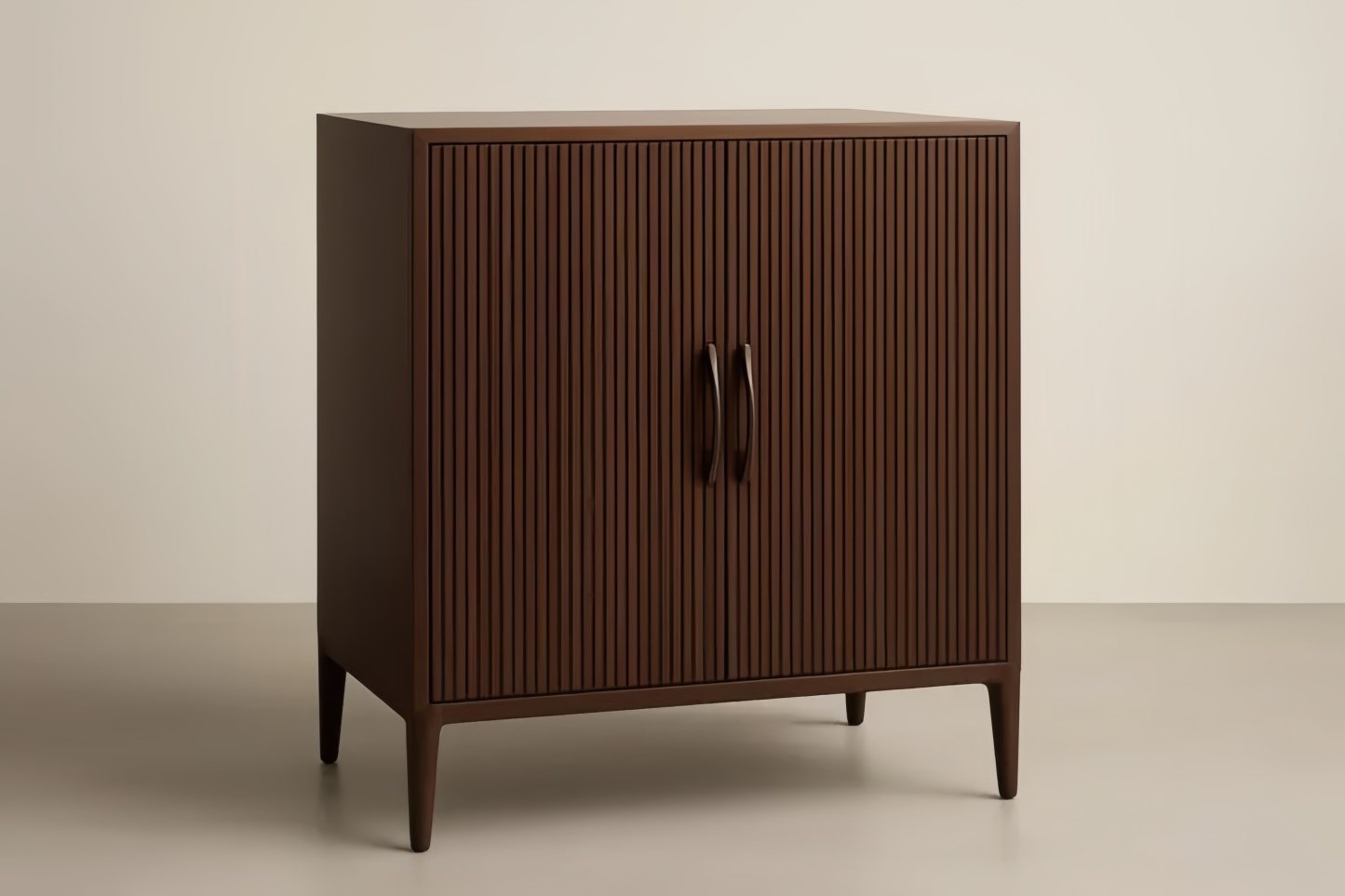 Mobile contenitore in Legno MDF con Ante a Battente in Marrone